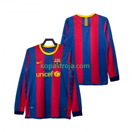 Billiga Fotbollströjor FC Barcelona 2010 2011 Retro Hemma tröja Långärmad